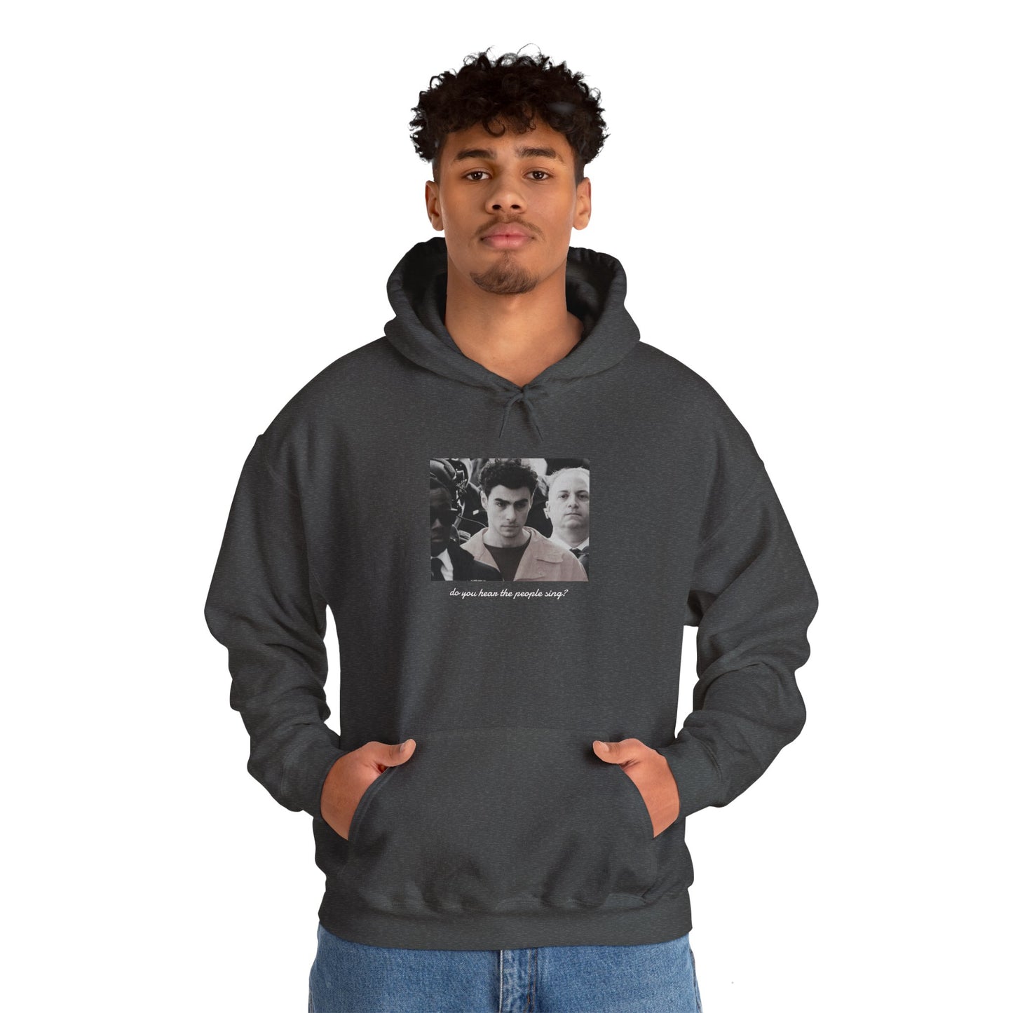 LM Do You Hear the People Sing [7 colors]: Unisex Heavy Blend™ Hooded Sweatshirt