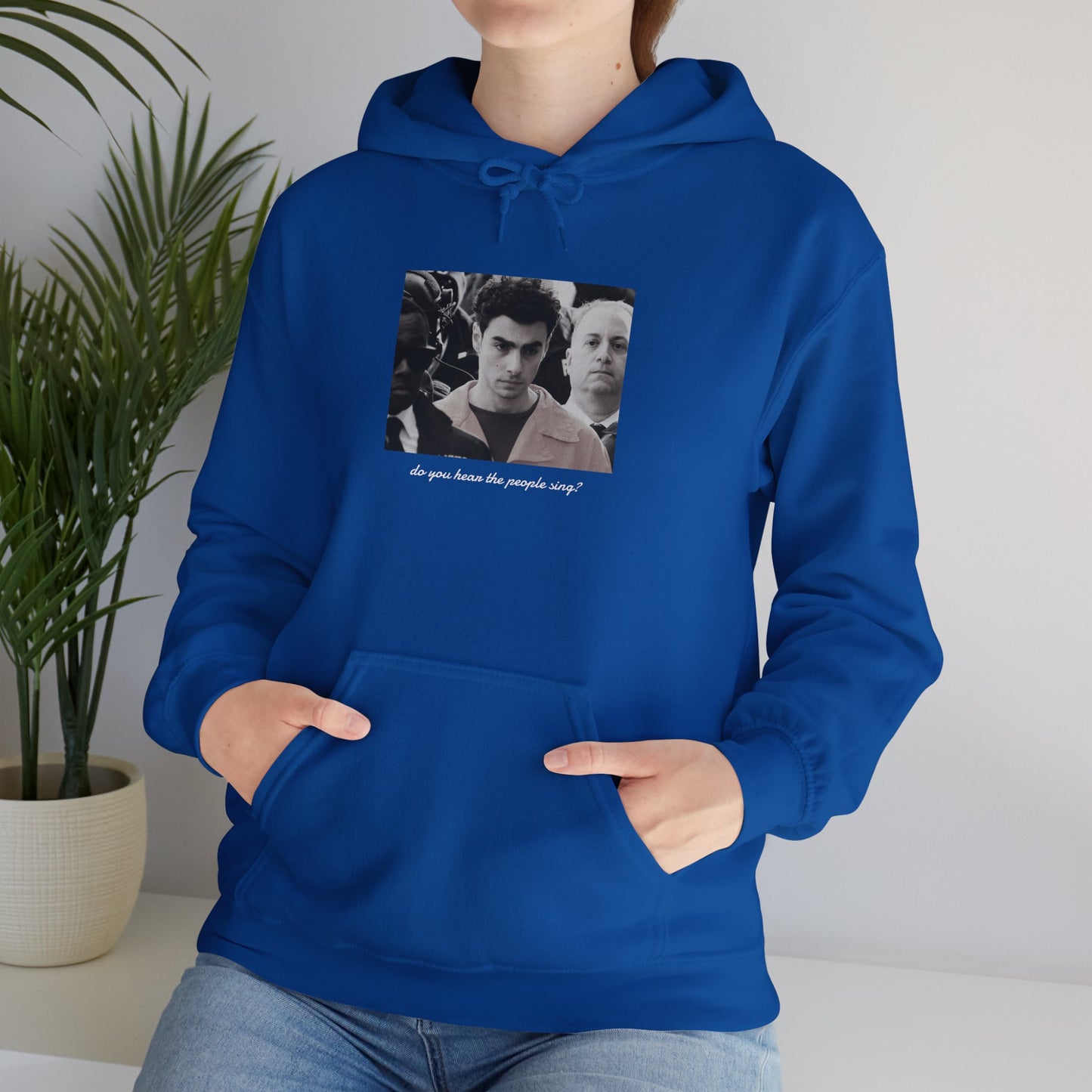 LM Do You Hear the People Sing [7 colors]: Unisex Heavy Blend™ Hooded Sweatshirt