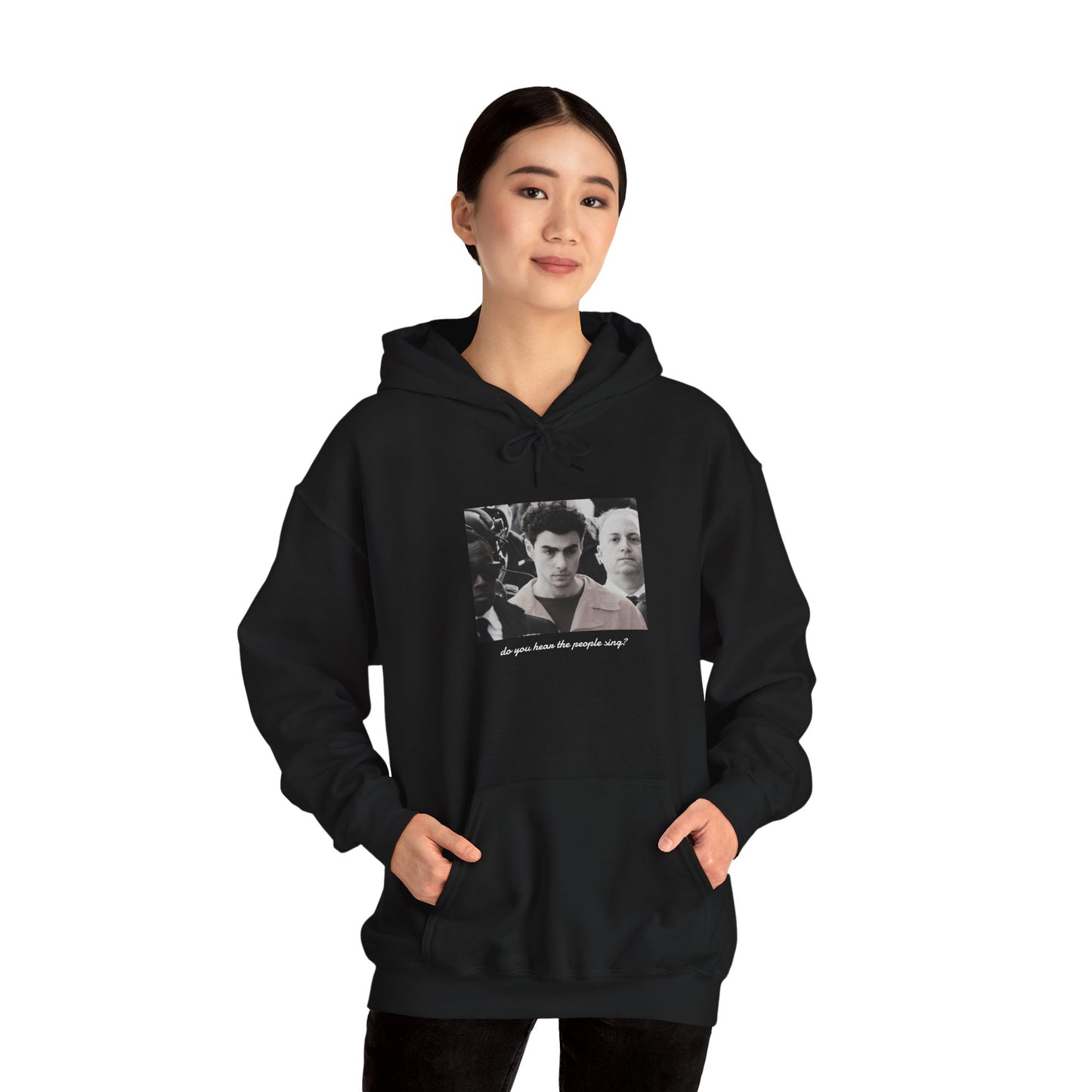 LM Do You Hear the People Sing [7 colors]: Unisex Heavy Blend™ Hooded Sweatshirt