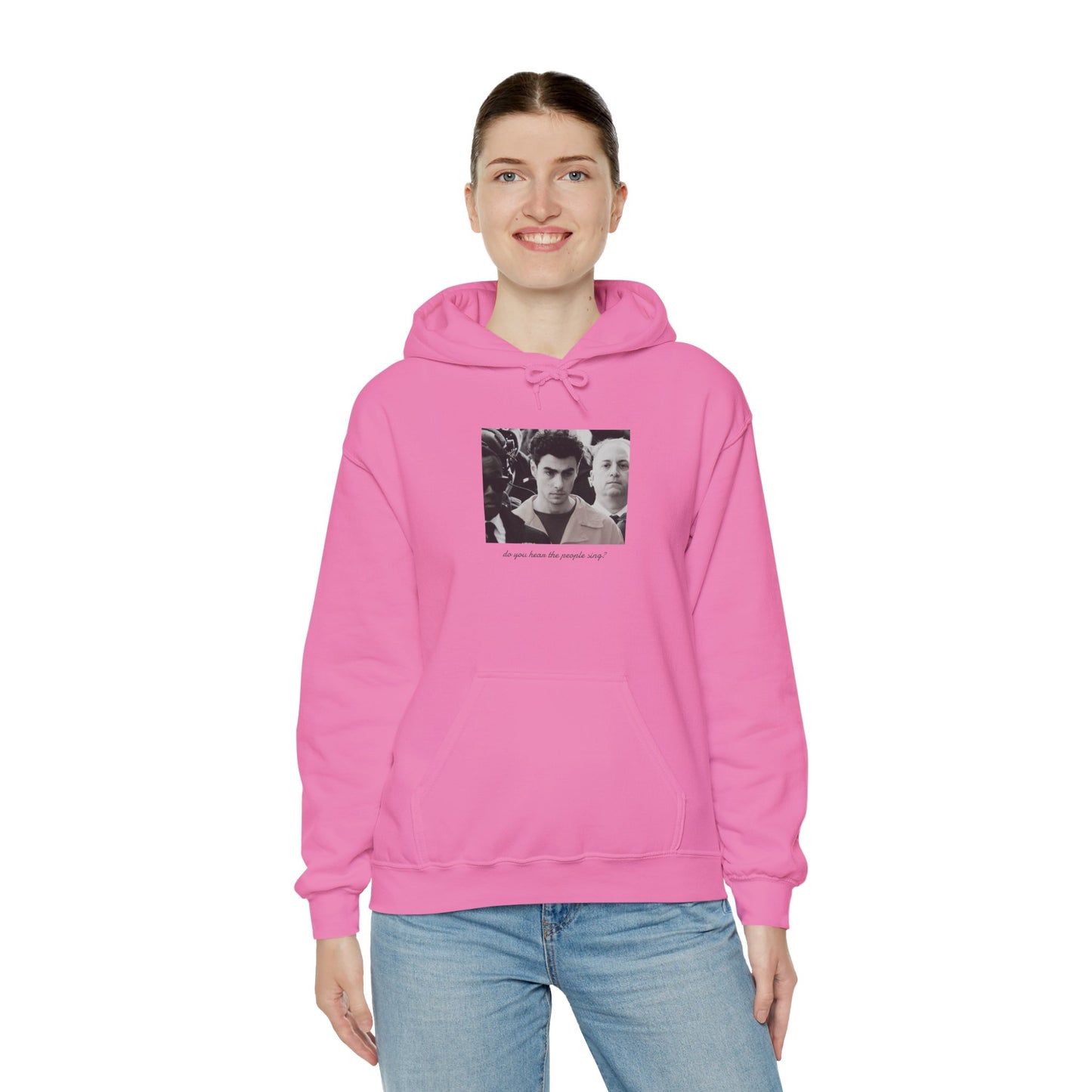 LM Do You Hear the People Sing [7 colors]: Unisex Heavy Blend™ Hooded Sweatshirt