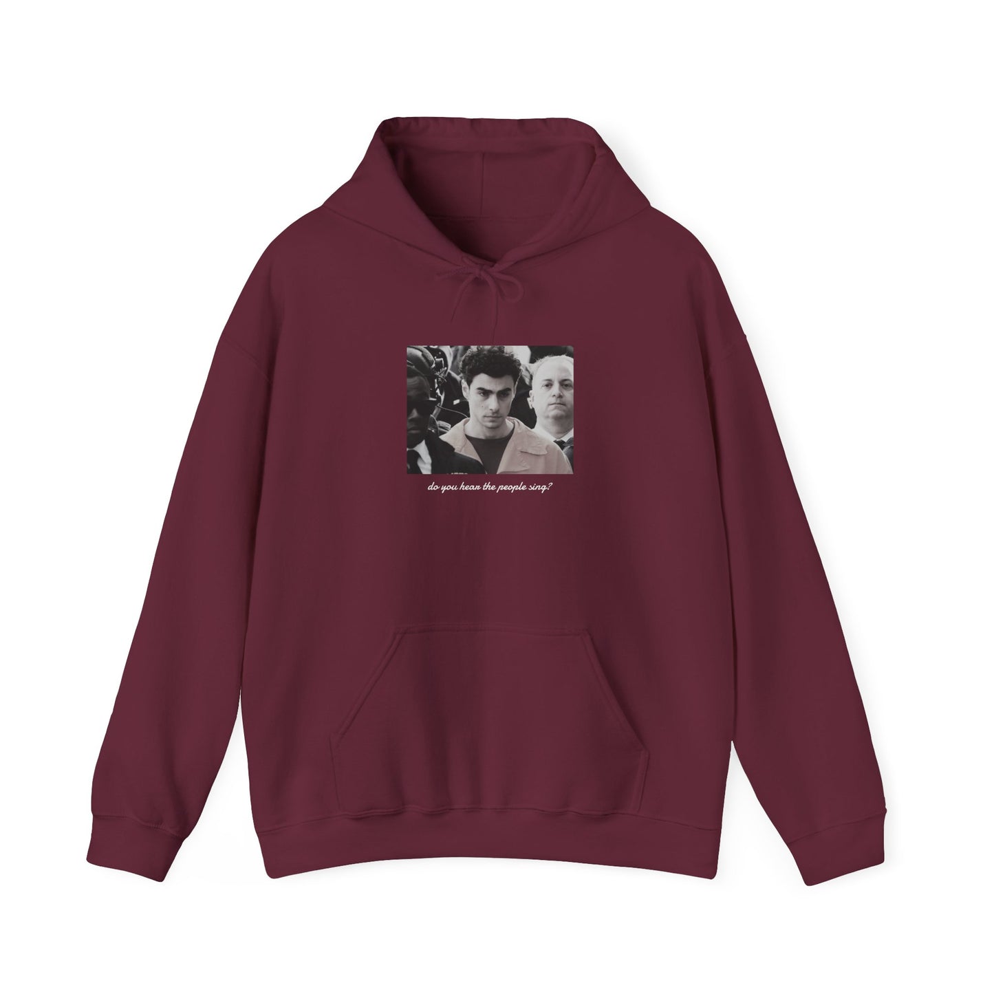 LM Do You Hear the People Sing [7 colors]: Unisex Heavy Blend™ Hooded Sweatshirt